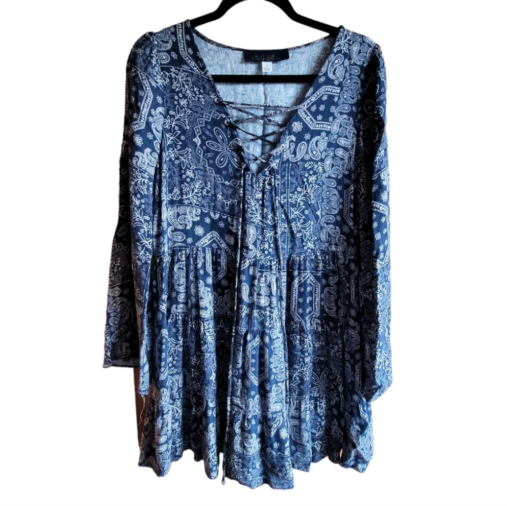 Boho Western Paisley Bandana Print Dress
